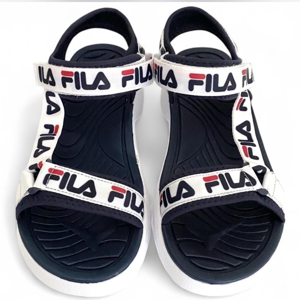 Fila Navy and White Sandals